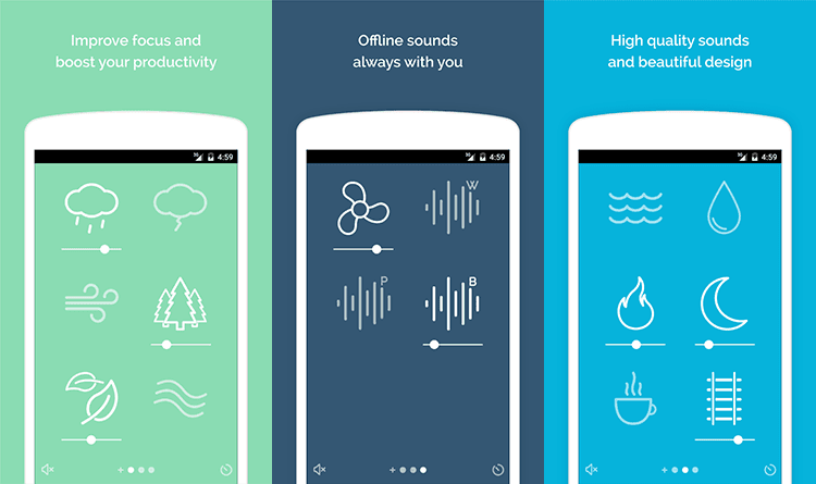 Noisli app - aplicaciones de trabajo
