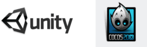unity 3d logo neben cocos 2d logo