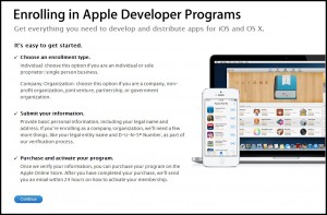 apple entwickler programm eintragen