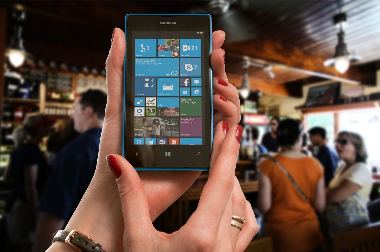 Nokia Smartphone bildschirm