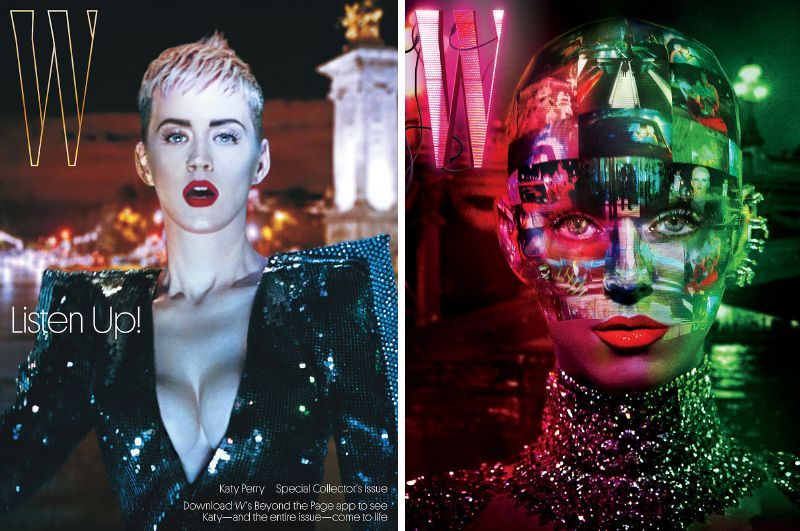 zwei Katy Perry Cover mit augmented reality