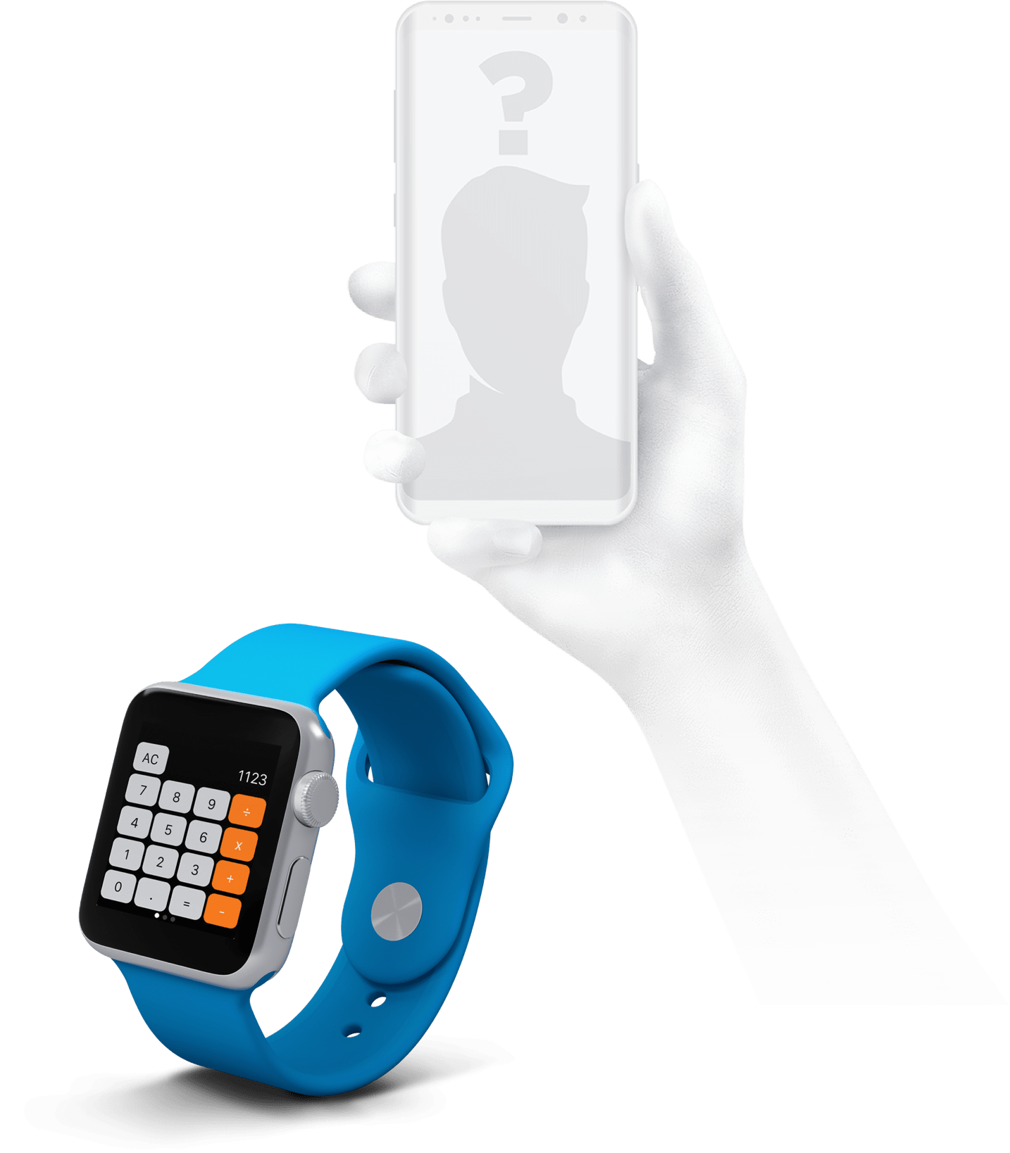 Smartwatch und mobile App