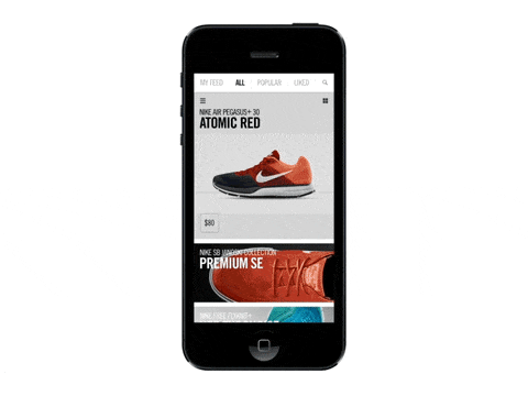 Nike App auf eine iPhone