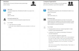 apple developer programs enrollment screenshot