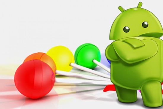 android figure with lollipops