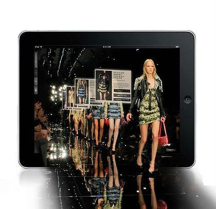 tablet with fashion Runway 