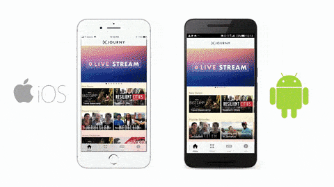 GIF of Android and iOS smartphones GIF of Android and iOS smartphones