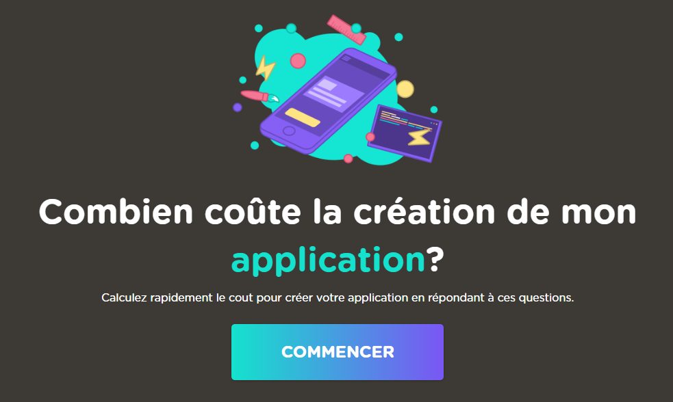 banniere yeeply cout creation application 