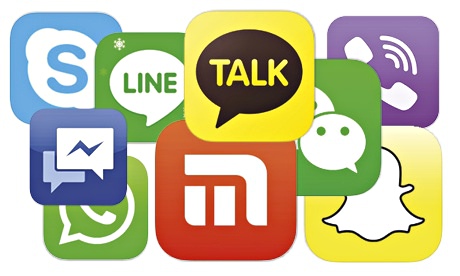 logos applications de messagerie