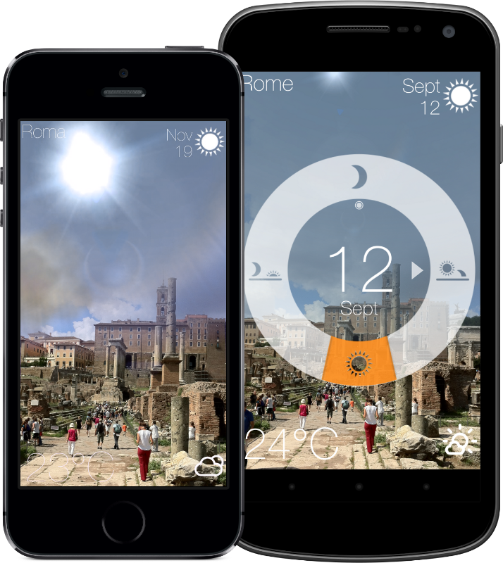 smartphone realite augmentee informations meteorologiques
