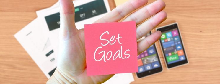 post-it con "Set goals"