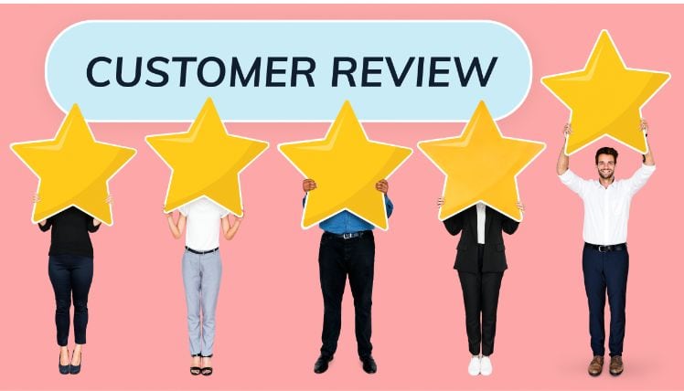 review cliente positiva a cinque stelle