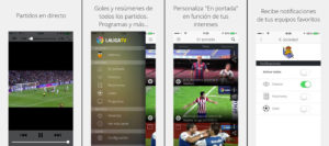 movile App la liga tv app aplicaciones móviles