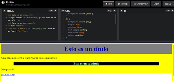 Codepen desarrollo de aplicaciones web