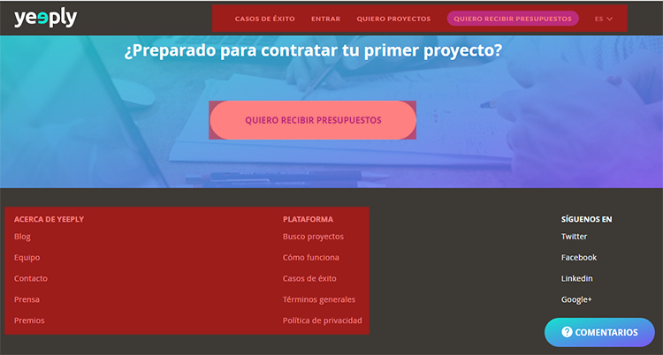 sitio web